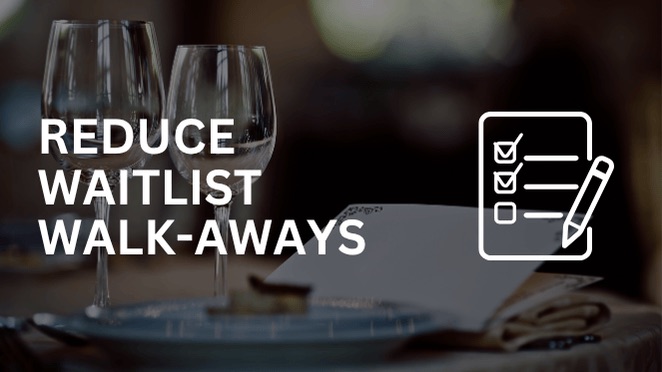 Restaurant waiting area with digital waitlist management system